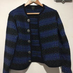 VINTAGE NORDICS KNITTED WOOL SWEATER CARDIGANS SIZE S/XS